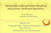 Metastable supersymmetry breaking vacua from conformal dynamics