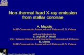 Non-thermal hard X-ray emission from stellar coronae