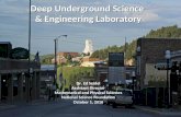 Deep Underground Science  & Engineering Laboratory Dr. Ed Seidel Assistant Director