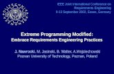 Extreme Programming Modified : Embrace Requirements Engineering Practices
