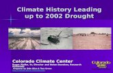 Climate History Leading up to 2002 Drought
