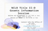 NCLB Title II-D  Grants Information Session