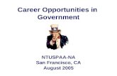 Career Opportunities in  Government