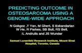 PREDICTING OUTCOME IN OSTEOSARCOMA USING A GENOME-WIDE APPROACH