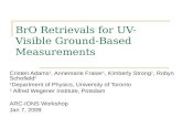 BrO Retrievals for UV-Visible Ground-Based Measurements