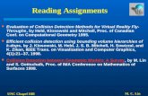Reading Assignments
