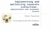 Implementing and optimising separate collection:  operational and economic issues