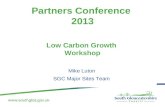 Partners Conference  2013 Low Carbon Growth  Workshop