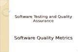Software Testing and Quality  Assurance Software Quality Metrics