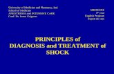 PRINCIPLES of DIAGNOSIS and TREATMENT of SHOCK