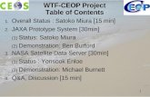 WTF-CEOP Project Table of Contents