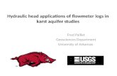 Hydraulic head applications of flowmeter logs in karst  aquifer studies