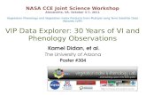 NASA CCE Joint Science Workshop Alexandria, VA. October 3-7, 2011