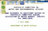 PORTFOLIO COMMITTEE ON  WATER AND ENVIRONMENTAL AFFAIRS