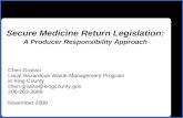Secure Medicine Return Legislation: A Producer Responsibility Approach