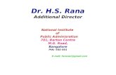 Dr. H.S. Rana Additional Director