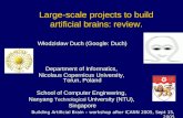 Large-scale projects to build  artificial brains: review.