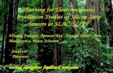 Planning for Electromagnetic Irradiation Studies of Silicon Strip Sensors at SLAC/SCIPP