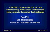 TAPPED IN and ESCOT as Two “Partnership Networks” for Research Innovation in Learning Technologies