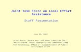 Joint Task Force on Local Effort Assistance Staff Presentation