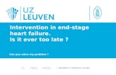 Intervention in end-stage heart failure. Is it ever too late ?