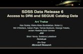 SDSS  Data Release 6 Access to DR6 and SEGUE Catalog Data
