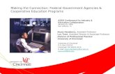 Making the Connection: Federal Government Agencies & Cooperative Education Programs