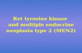 Ret tyrosine kinase  and multiple endocrine neoplasia type 2 (MEN2)