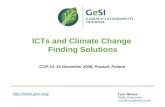 ICTs and Climate Change  Finding Solutions COP 14, 10 December 2008, Poznań, Poland