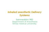 Inhaled anesthetic Delivery Systems