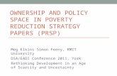 Ownership and Policy Space in Poverty reduction strategy papers (PRSP)