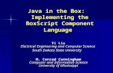 Java in the Box:   Implementing the BoxScript Component Language