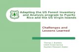 Adapting the US Forest Inventory  and Analysis program to Puerto  Rico and the US Virgin Islands