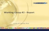 Working Group #2 - Report