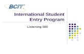 International Student Entry Program