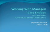 Working With Managed  Care Entities Suzanne Fields  Technical Assistance Collaborative