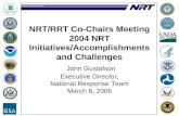 NRT Priorities for 2004*