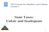 State Taxes: Unfair and Inadequate