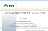 NTT’s Business Trends and R&D Directions