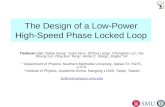 The Design of a Low-Power High-Speed Phase Locked Loop