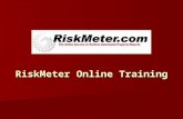 RiskMeter Online Training