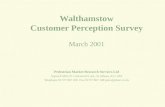 Walthamstow Customer Perception Survey March 2001