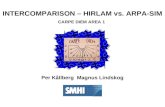 INTERCOMPARISON – HIRLAM vs. ARPA-SIM CARPE DIEM AREA 1