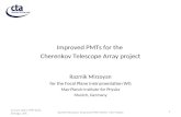 Improved PMTs for the  Cherenkov Telescope Array project Razmik Mirzoyan