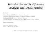 Introduction to the difraction analysis and SANS method