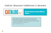 CalCat: Discover California’s Libraries