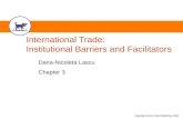 International Trade: Institutional Barriers and Facilitators