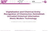 Digitalization and Chemical Entity Recognition of Chemisches Zentralblatt: