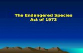 The Endangered Species Act of 1973