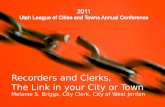 Recorders and Clerks,  The Link in your City or Town